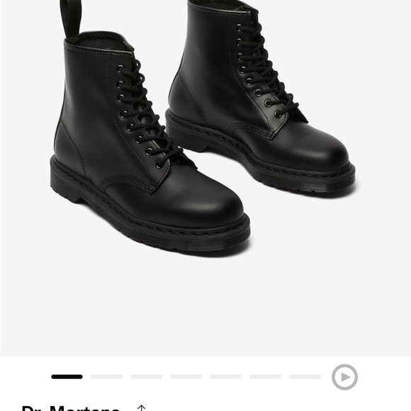 Dr. Martens Black Leather Boots - Picture 1 of 11